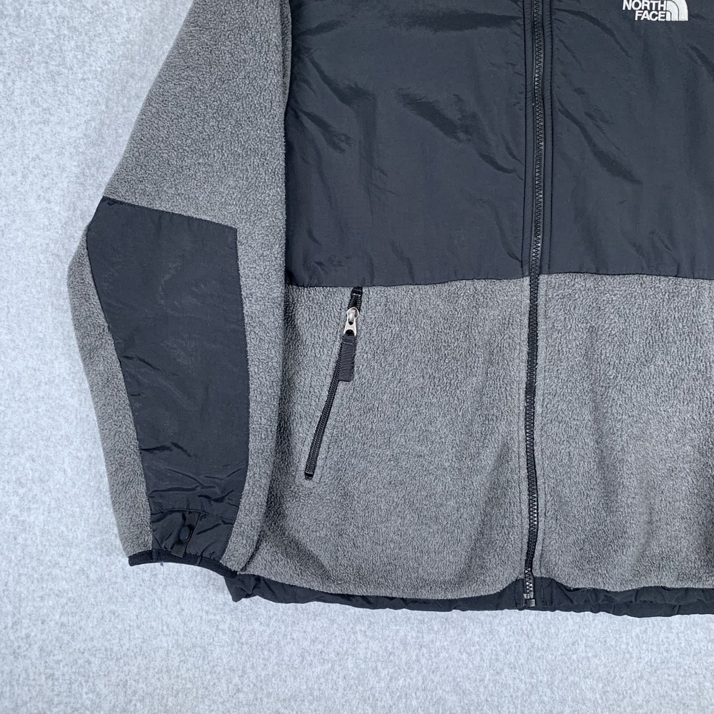 The North Face Denali Fleece Jacket Boys XL Grey Black Polartec Full Zip - Picture 4 of 16